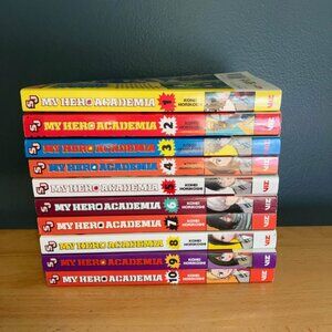 My Hero Academia English Manga Vol 1 to 10 Lot Bundle Set